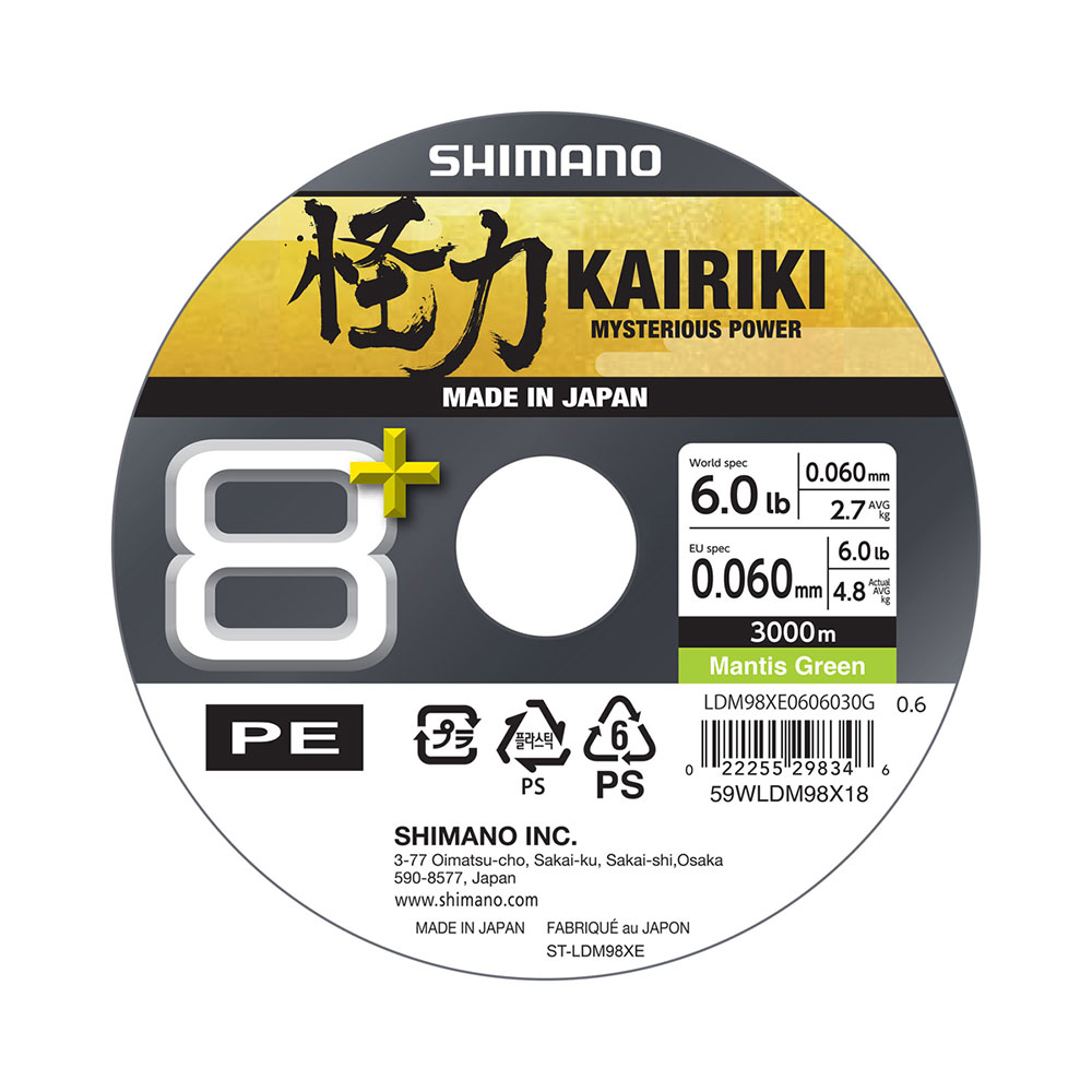 Shimano Fishing Line Kairiki 8+ Braided Line 3000 M Durchsichtig 0.100 mm Shimano Fishing Line Kairiki 8+ Braided Line 3000 M Durchsichtig 0.100 mm von Shimano Fishing