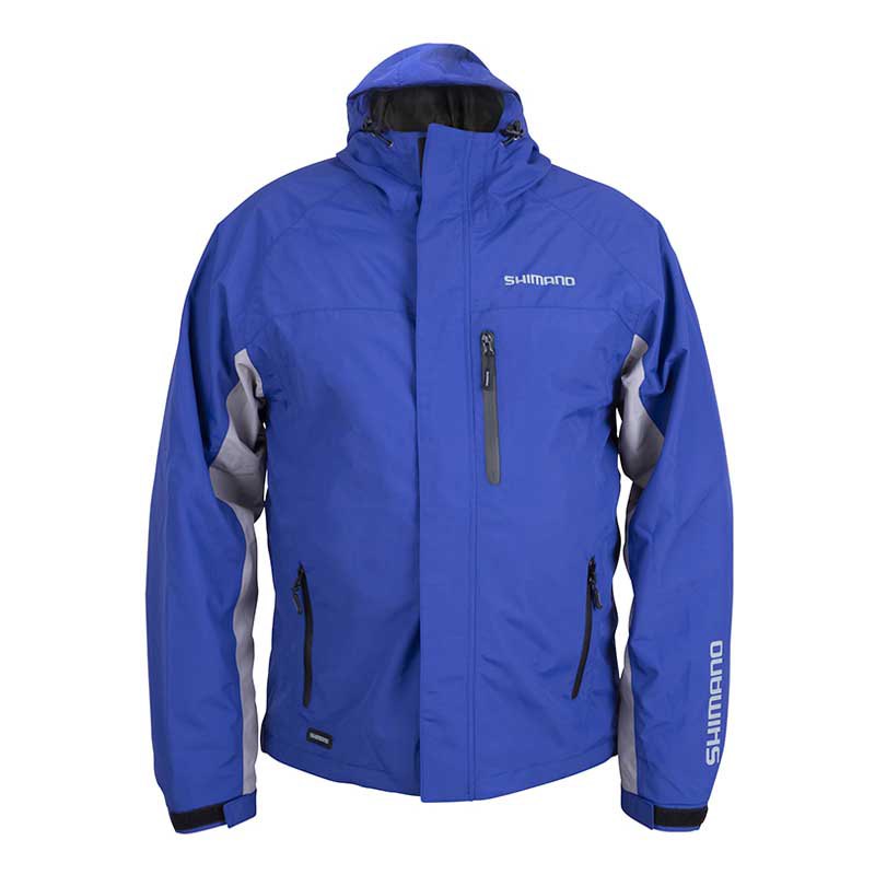 Shimano Fishing Logo Rain Jacket Blau M Mann von Shimano Fishing