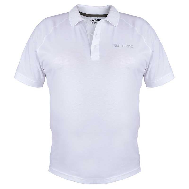 Shimano Fishing Logo Short Sleeve Polo Weiß 2XL Mann von Shimano Fishing