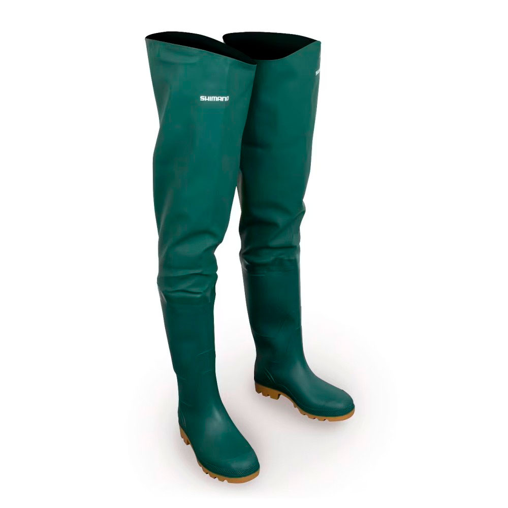 Shimano Fishing Pvc Thigh Wading Boots Grün EU 44 Mann von Shimano Fishing