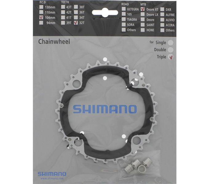 SHIMANO Kettenblatt DEORE XT FC-M770-10, FC-M780 32 Zähne von Shimano