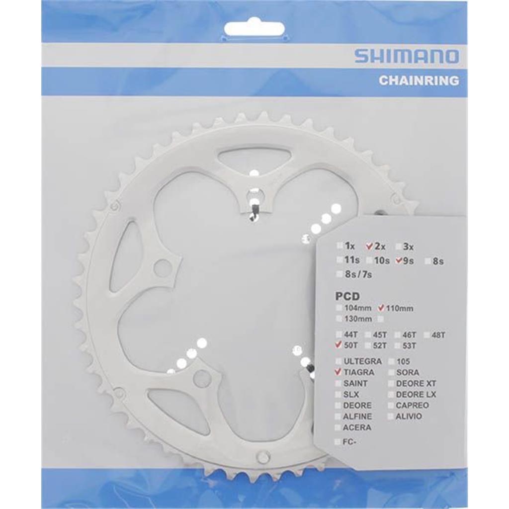 SHIMANO Kettenblatt TIAGRA FC-4550 50 Zähne Silber SHIMANO Kettenblatt TIAGRA FC-4550 50 Zähne Silber von Shimano