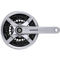 SHIMANO TOURNEY FC-TY501 Kurbel, 3 x 6-/7-/8-fach (42-34-24 Zähne) von Shimano