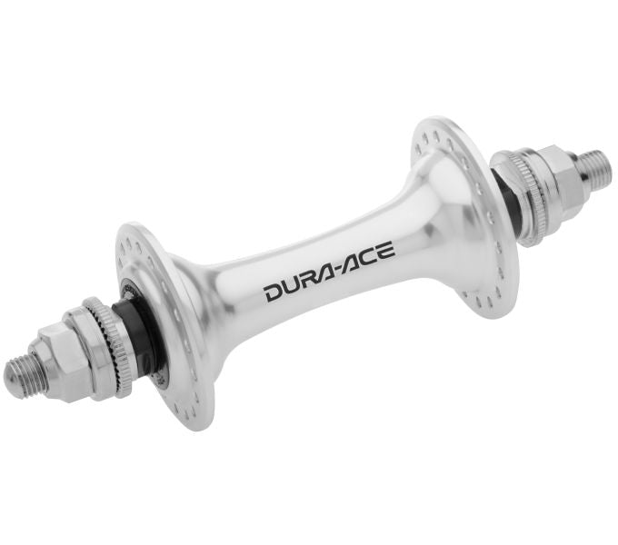 SHIMANO Vorderradnabe DURA-ACE TRACK HB-7710 32 Loch Vollachse m. Muttern Silber SHIMANO Vorderradnabe DURA-ACE TRACK HB-7710 32 Loch Vollachse m. Muttern Silber von Shimano