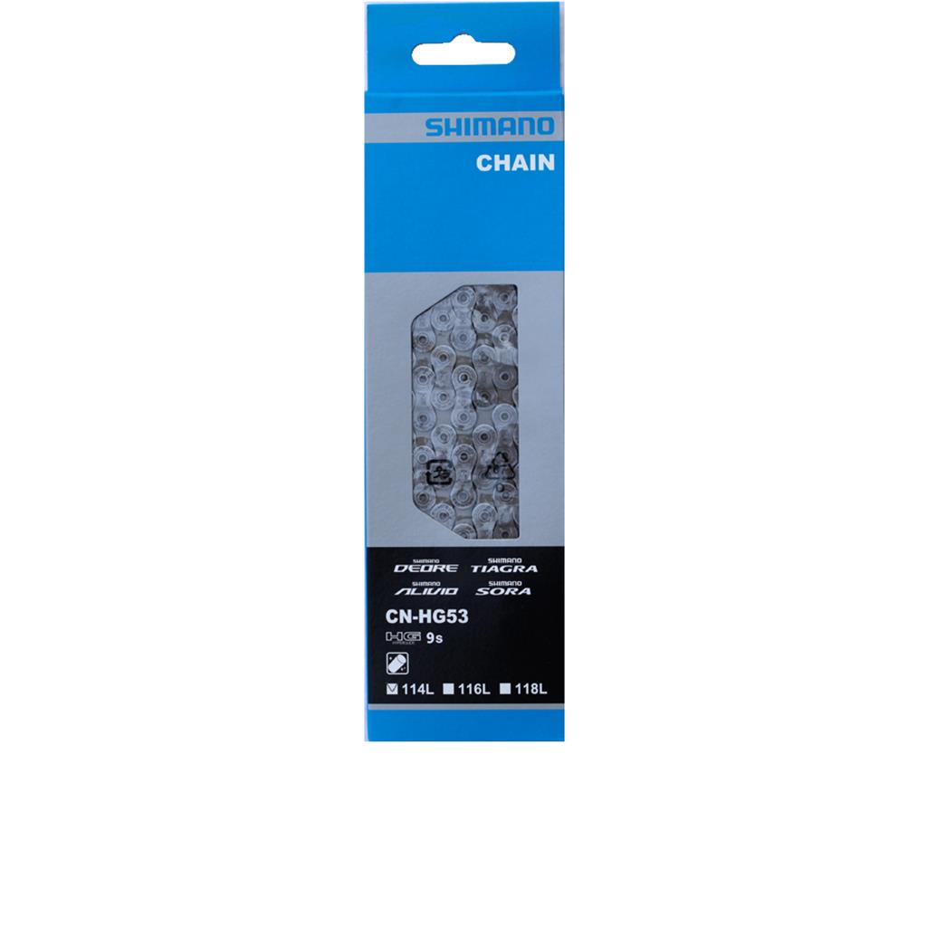 Shimano 9s Kette HG53 116-Glieder Shimano 9s Kette HG53 116-Glieder von Shimano