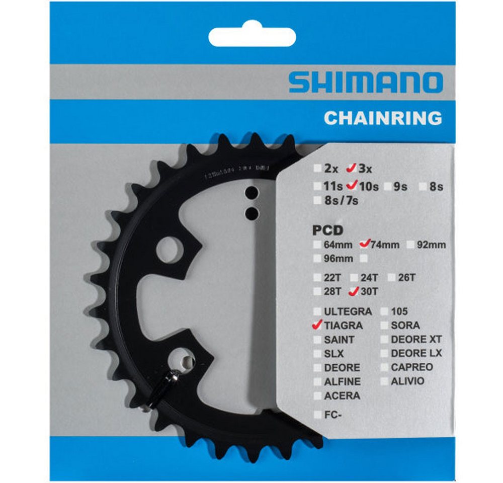 Shimano Fahrradkette SHIMANO Kettenblätter TIAGRA FC-4703 30 Zähne MM 74mm Stahl schwarz Fa von Shimano