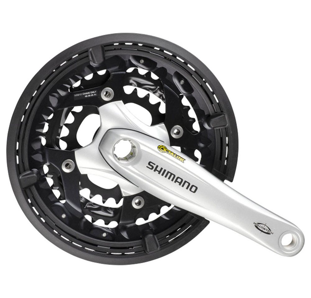 Shimano Fahrradkurbel SHIMANO Kurbel Trekking FC-T521 OCTALINK 175mm 48-36-26Z. 121mm 3x10f. Shimano Fahrradkurbel SHIMANO Kurbel Trekking FC-T521 OCTALINK 175mm 48-36-26Z. 121mm 3x10f. von Shimano