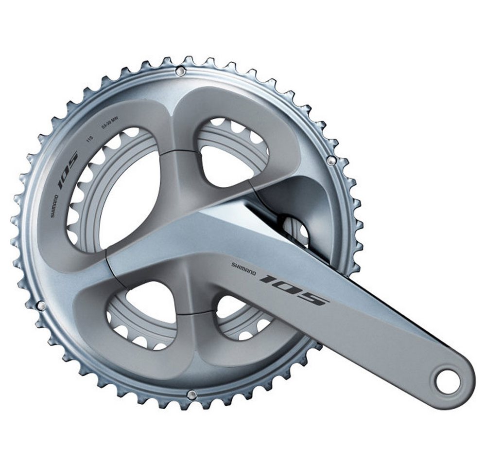 Shimano Fahrradkurbel SHIMANO Kurbelgarnitur 105 FC-R7000 175mm 50-34Z. 2x11f. silber Fahrra Shimano Fahrradkurbel SHIMANO Kurbelgarnitur 105 FC-R7000 175mm 50-34Z. 2x11f. silber Fahrra von Shimano