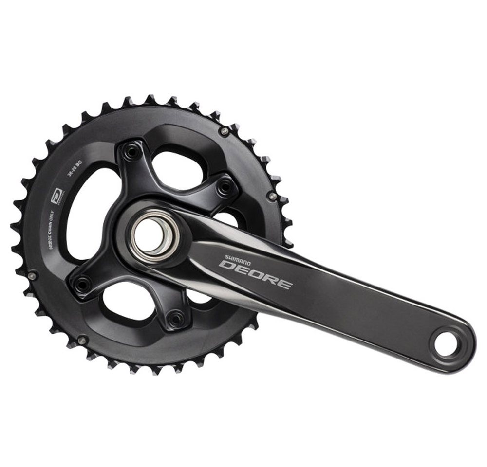 Shimano Fahrradkurbel SHIMANO Kurbelgarnitur DEORE MTB FC-M6000 175mm 38-28Z. 2x10f. schwarz Shimano Fahrradkurbel SHIMANO Kurbelgarnitur DEORE MTB FC-M6000 175mm 38-28Z. 2x10f. schwarz von Shimano