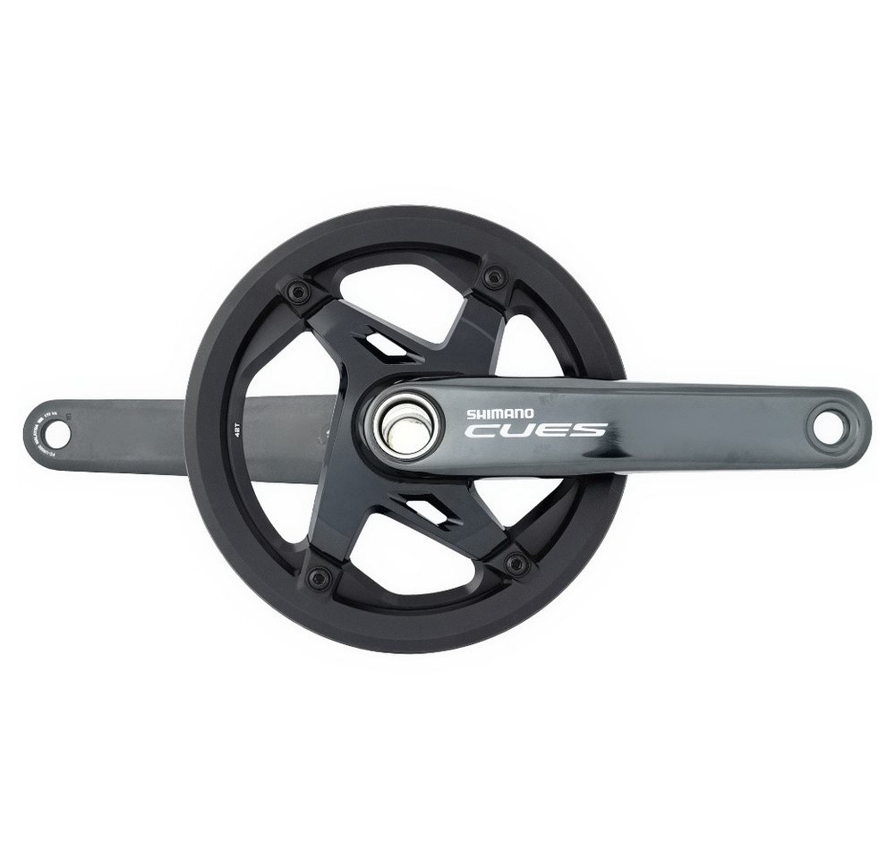 Shimano Fahrradkurbel Shimano Kettenradgarnitur CUES" FC-U8000-1 170mm Kurbellänge schwarz von Shimano