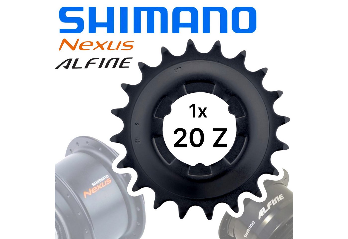 Shimano Fahrradkurbel Shimano Nexus / Alfine Getriebenaben Verschleiss Ersatz Ritzel 16-23Z Shimano Fahrradkurbel Shimano Nexus / Alfine Getriebenaben Verschleiss Ersatz Ritzel 16-23Z von Shimano