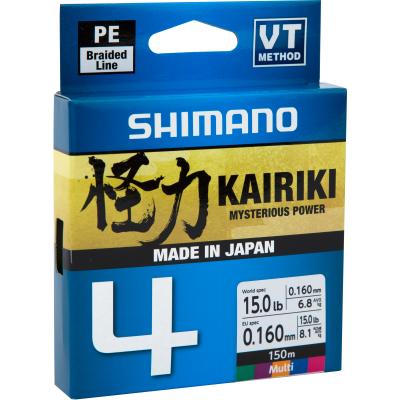 Shimano Kairiki 4 300M Multi Color 0,130mm/7,4Kg von Shimano