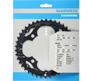 Shimano Kettenblatt Acera FC-M361 104 mm 42 Zähne Shimano Kettenblatt Acera FC-M361 104 mm 42 Zähne von Shimano