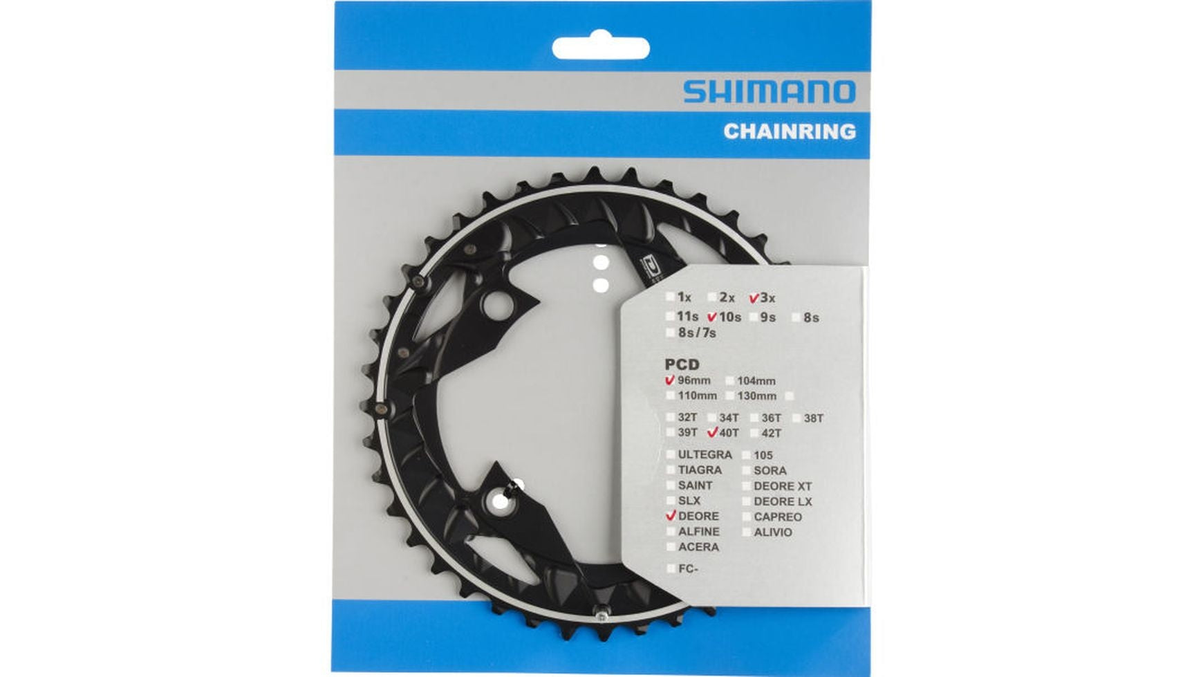 Shimano Kettenblatt SLX FC-M672/M66 von Shimano