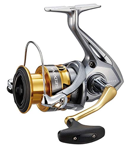 SHIMANO Sedona 4000 FI, Spinning Angelrolle mit Frontbremse, SE4000FI, silber , gold SHIMANO Sedona 4000 FI, Spinning Angelrolle mit Frontbremse, SE4000FI, silber , gold von SHIMANO