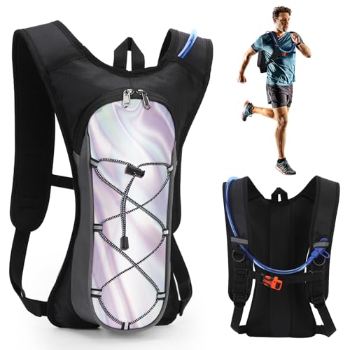 Shinkuro Trinkrucksack, Ultraleicht Trinkrucksack, Trinkrucksack mit Trinkblase 2L Klein Laufrucksack, Wasserdicht Trinkweste Outdoorsport, Running Race Leichter Rucksack für Männer Frauen von Shinkuro