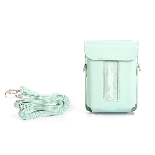 Geeignet für Mini Link 3 Drucker, PU-Ledertasche, Schultertasche, L1w3 Crossbody-Aufbewahrung, grün, 1 Stpck von Shinyruo