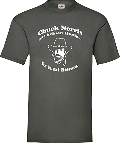 Chuck Norris isst keinen Honig… Er kaut Bienen. Kult T-Shirt,Größe S,zink Chuck Norris isst keinen Honig… Er kaut Bienen. Kult T-Shirt,Größe S,zink von Shirt-Instyle