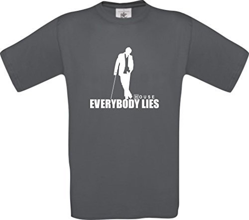 Dr House Everybody Lies Kult T-Shirt S-XXL, Grau, L Dr House Everybody Lies Kult T-Shirt S-XXL, Grau, L von Shirt-Instyle