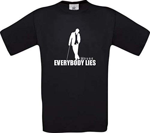 Dr House Everybody Lies Kult T-Shirt S-XXL, Schwarz, L Dr House Everybody Lies Kult T-Shirt S-XXL, Schwarz, L von Shirt-Instyle