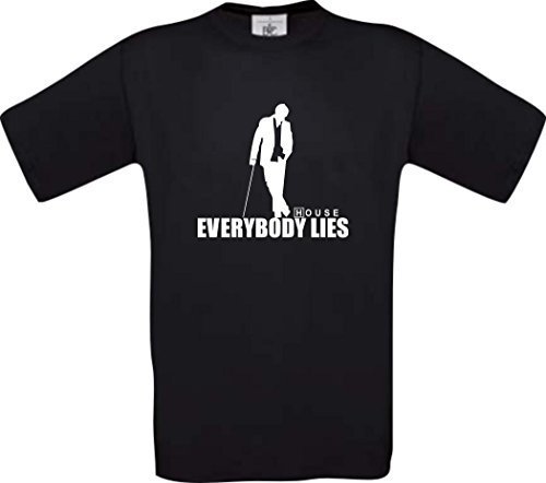 Dr House Everybody Lies Kult T-Shirt S-XXL, Schwarz, XXL Dr House Everybody Lies Kult T-Shirt S-XXL, Schwarz, XXL von Shirt-Instyle
