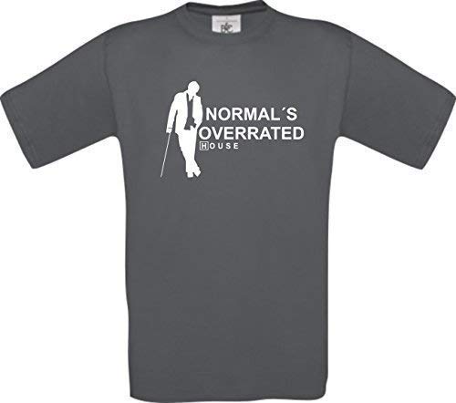 Dr House Normal´s Overrated Kult T-Shirt S-XXL, Grau, M Dr House Normal´s Overrated Kult T-Shirt S-XXL, Grau, M von Shirt-Instyle