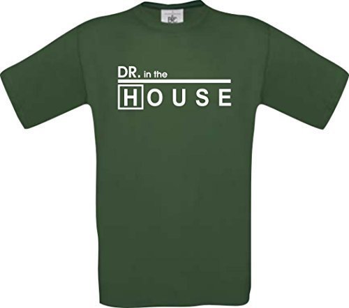 Dr. House Dr. in the House Kult T-Shirt,Größe M,grün von Shirt-Instyle