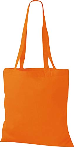 Shirtinstyle Premium Stoffbeutel Baumwolltasche Beutel Shopper Umhängetasche, Farbe orange von ShirtInStyle