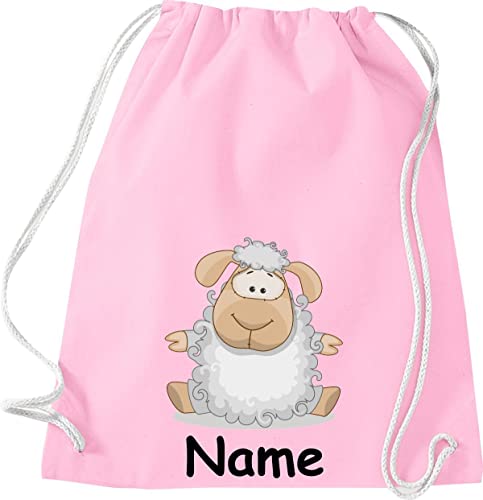 ShirtInStyle Turnbeutel, Tiere Schaf Schäfchen mit Wunschnamen, Kinder, Stoffbeutel, Kinderrucksack, Jute, Gymsack, Farbe rosa ShirtInStyle Turnbeutel, Tiere Schaf Schäfchen mit Wunschnamen, Kinder, Stoffbeutel, Kinderrucksack, Jute, Gymsack, Farbe rosa von ShirtInStyle