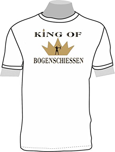 King of Bogenschießen; Kinder T-Shirt weiß, Gr. 12-14 King of Bogenschießen; Kinder T-Shirt weiß, Gr. 12-14 von ShirtShop-Saar