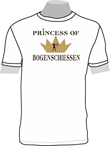 Princess of Bogenschießen; Kinder T-Shirt weiß, Gr. 12-14 Princess of Bogenschießen; Kinder T-Shirt weiß, Gr. 12-14 von ShirtShop-Saar