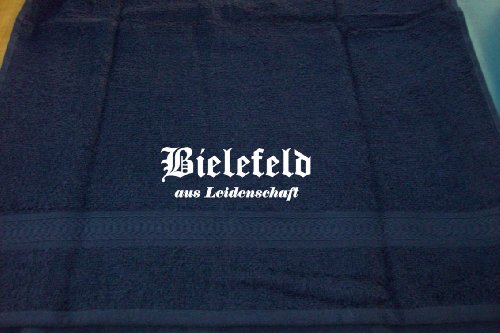 ShirtShop-Saar Bielefeld aus Leidenschaft; Städte Badetuch, dunkelblau ShirtShop-Saar Bielefeld aus Leidenschaft; Städte Badetuch, dunkelblau von ShirtShop-Saar