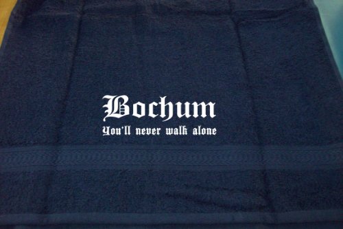 ShirtShop-Saar Bochum - You'll Never Walk Alone; Badetuch, dunkelblau von ShirtShop-Saar