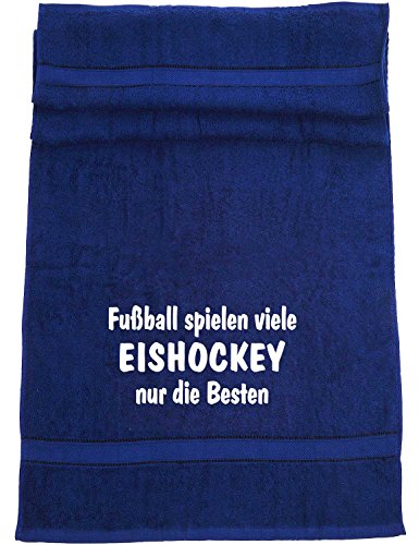 ShirtShop-Saar Fußball Spielen viele, Eishockey nur die Besten; Badetuch Sport, dunkelblau ShirtShop-Saar Fußball Spielen viele, Eishockey nur die Besten; Badetuch Sport, dunkelblau von ShirtShop-Saar
