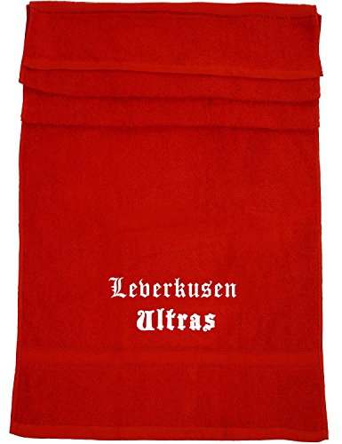 ShirtShop-Saar Leverkusen Ultras; Städte Badetuch, rot von ShirtShop-Saar