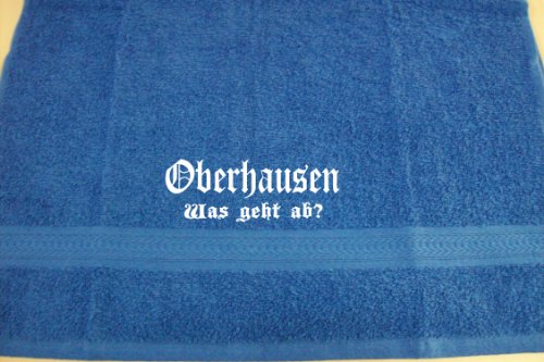 ShirtShop-Saar Oberhausen - was geht ab?; Städte Badetuch, Royalblau ShirtShop-Saar Oberhausen - was geht ab?; Städte Badetuch, Royalblau von ShirtShop-Saar
