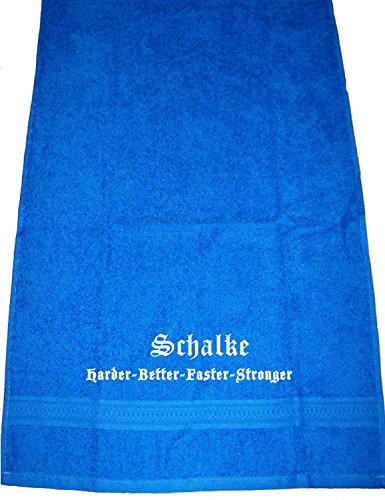 ShirtShop-Saar Schalke Harder - Better - Faster - Stronger; Handtuch Royalblau ShirtShop-Saar Schalke Harder - Better - Faster - Stronger; Handtuch Royalblau von ShirtShop-Saar