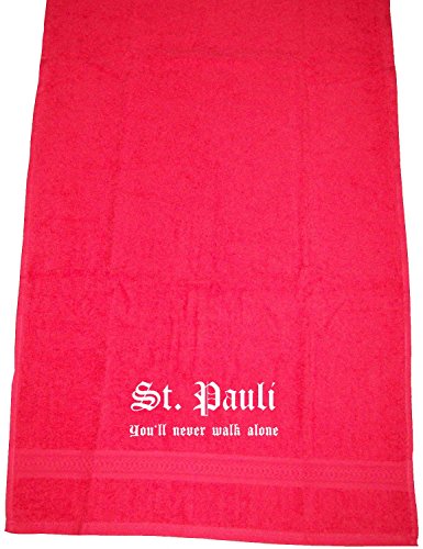 ShirtShop-Saar St. Pauli - You'll Never Walk Alone; Handtuch, rot ShirtShop-Saar St. Pauli - You'll Never Walk Alone; Handtuch, rot von ShirtShop-Saar