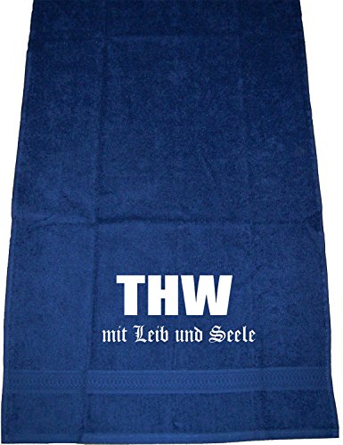 ShirtShop-Saar THW Mit Leib und Seele; Handtuch dunkelblau ShirtShop-Saar THW Mit Leib und Seele; Handtuch dunkelblau von ShirtShop-Saar