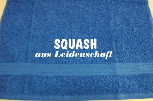 Squash aus Leidenschaft; Handtuch Sport, Royalblau Squash aus Leidenschaft; Handtuch Sport, Royalblau von ShirtShop-Saar