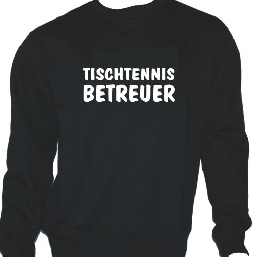 Tischtennis Betreuer; Sweatshirt schwarz, Gr. XL Tischtennis Betreuer; Sweatshirt schwarz, Gr. XL von ShirtShop-Saar