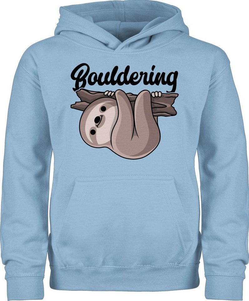 Shirtracer Hoodie Bouldering mit Faultier - schwarz Kinder Sport Kleidung Shirtracer Hoodie Bouldering mit Faultier - schwarz Kinder Sport Kleidung von Shirtracer