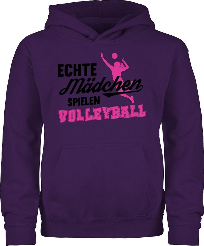 Shirtracer Hoodie Echte Mädchen spielen Volleyball schwarz / fuchsia Kinder Sport Kleidung Shirtracer Hoodie Echte Mädchen spielen Volleyball schwarz / fuchsia Kinder Sport Kleidung von Shirtracer