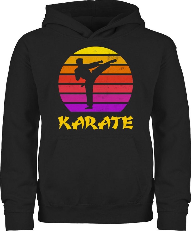 Shirtracer Hoodie Karate Retro Sonne Kinder Sport Kleidung Shirtracer Hoodie Karate Retro Sonne Kinder Sport Kleidung von Shirtracer