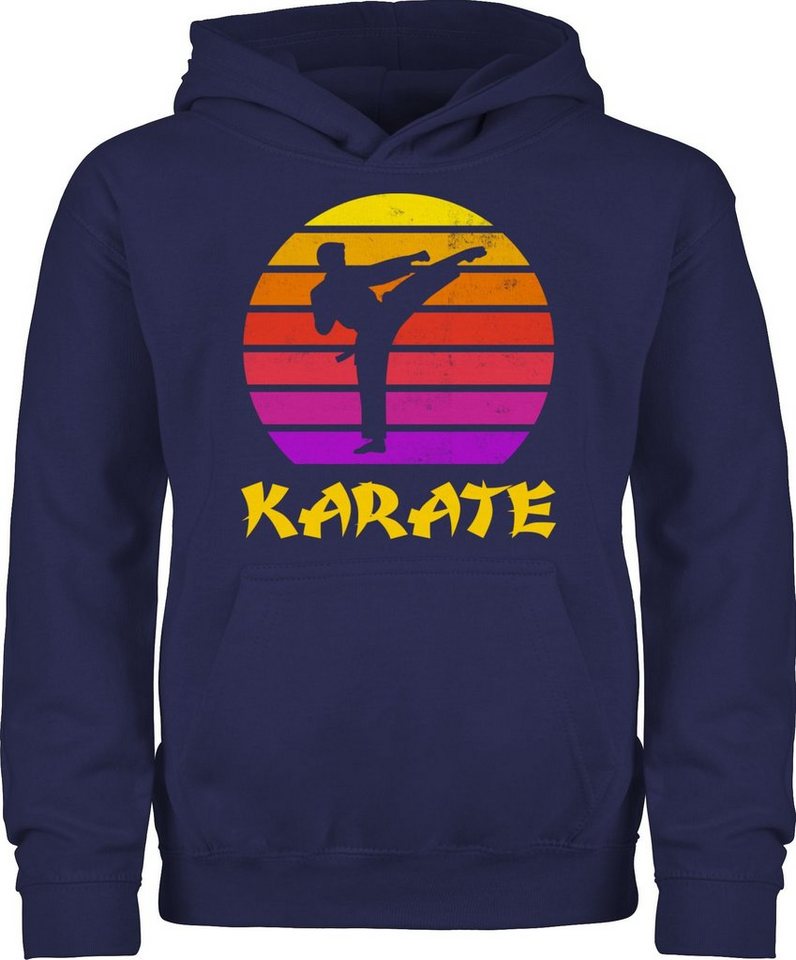 Shirtracer Hoodie Karate Retro Sonne Kinder Sport Kleidung Shirtracer Hoodie Karate Retro Sonne Kinder Sport Kleidung von Shirtracer