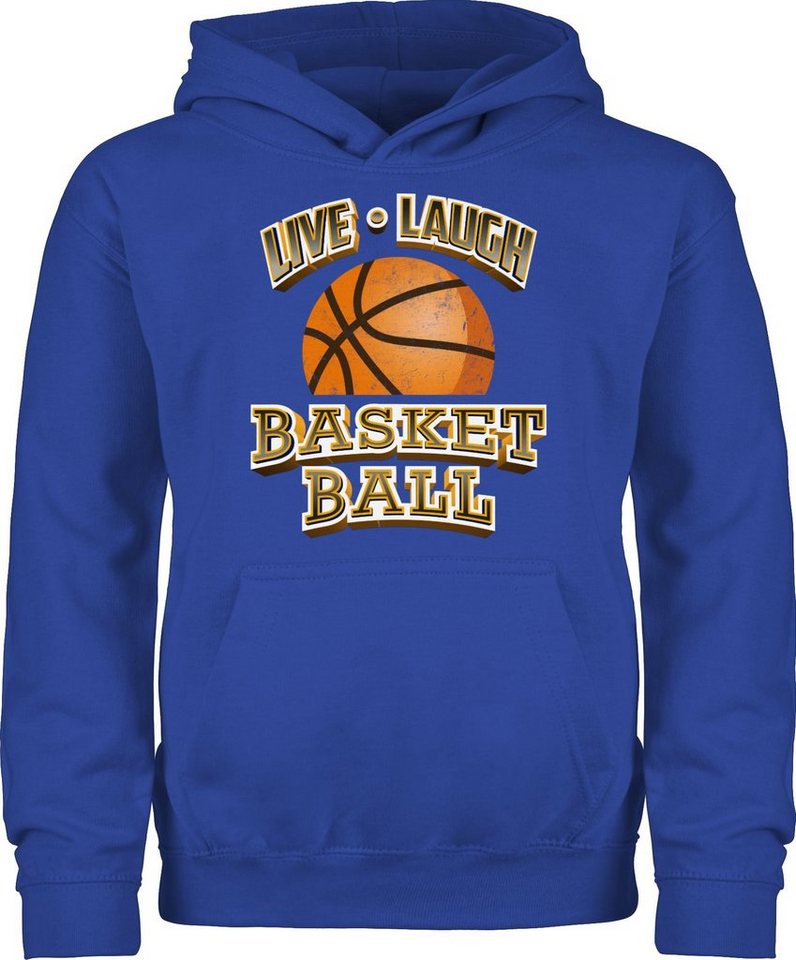 Shirtracer Hoodie Live Laugh Basketball Vintage Kinder Sport Kleidung Shirtracer Hoodie Live Laugh Basketball Vintage Kinder Sport Kleidung von Shirtracer