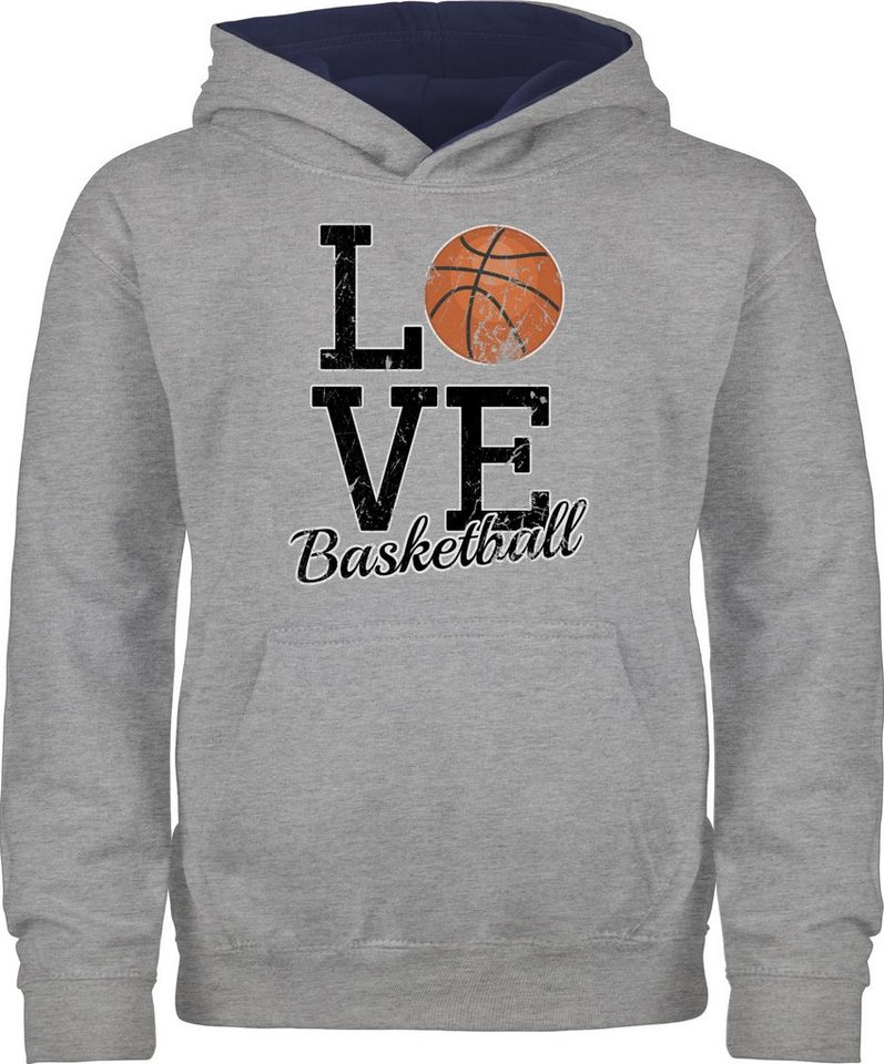 Shirtracer Hoodie Love Basketball Kinder Sport Kleidung Shirtracer Hoodie Love Basketball Kinder Sport Kleidung von Shirtracer