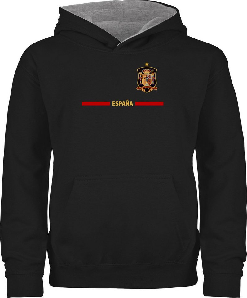 Shirtracer Hoodie Spanisches Trikot Wappen, España mit Stolz, Spanien Fan-Motiv 2026 Fussball WM Fanartikel Shirtracer Hoodie Spanisches Trikot Wappen, España mit Stolz, Spanien Fan-Motiv 2026 Fussball WM Fanartikel von Shirtracer