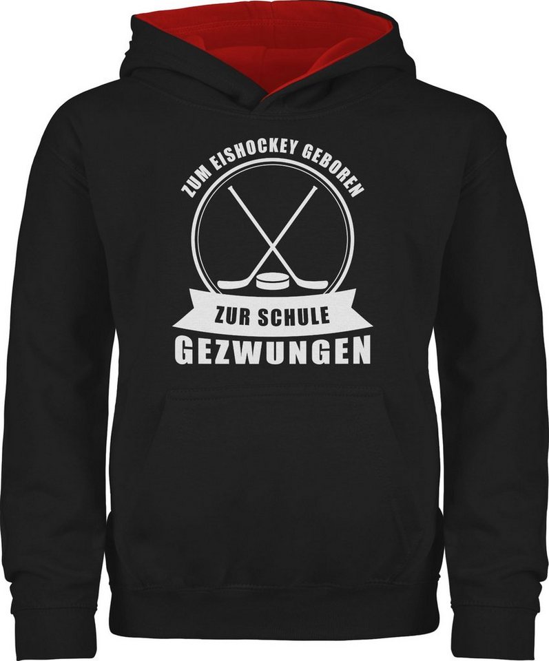 Shirtracer Hoodie Zum Eishockey geboren. Zur Schule gezwungen Kinder Sport Kleidung Shirtracer Hoodie Zum Eishockey geboren. Zur Schule gezwungen Kinder Sport Kleidung von Shirtracer