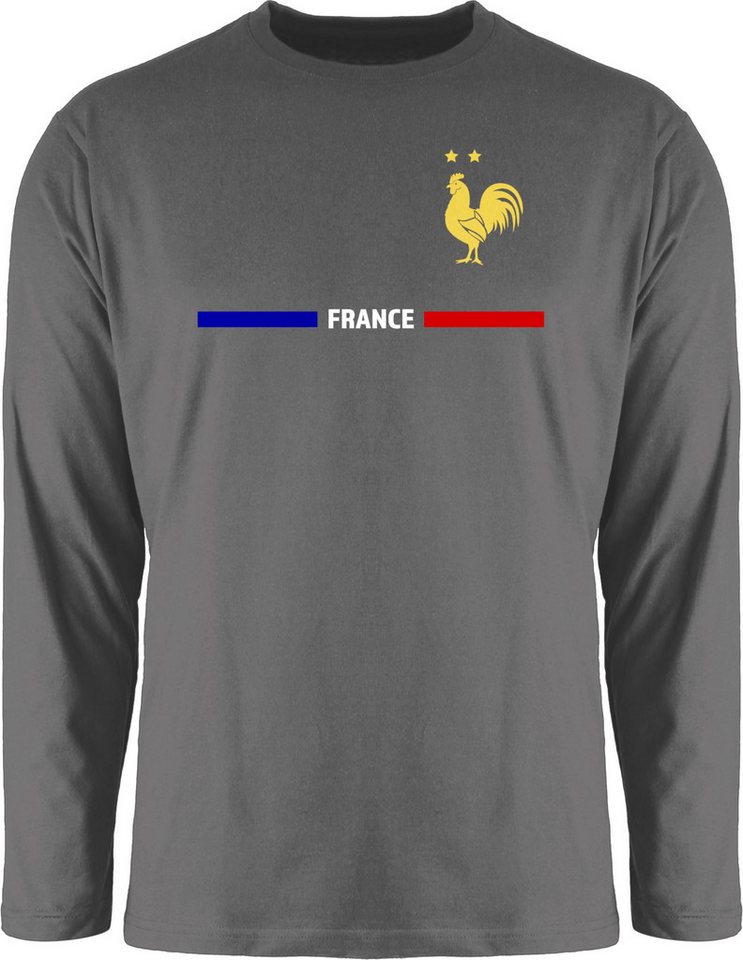 Shirtracer Rundhalsshirt Frankreich Trikot Wappen, France mit Stolz, Französisches Fan-Motiv 2024 Fussball EM Fanartikel Shirtracer Rundhalsshirt Frankreich Trikot Wappen, France mit Stolz, Französisches Fan-Motiv 2024 Fussball EM Fanartikel von Shirtracer